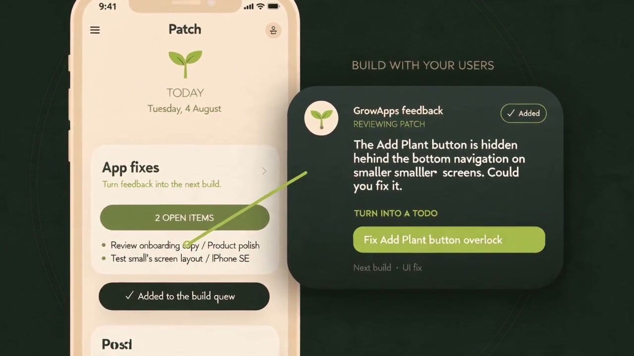 Feedback from real use turning into the next change.